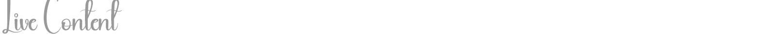 Live Content font preview